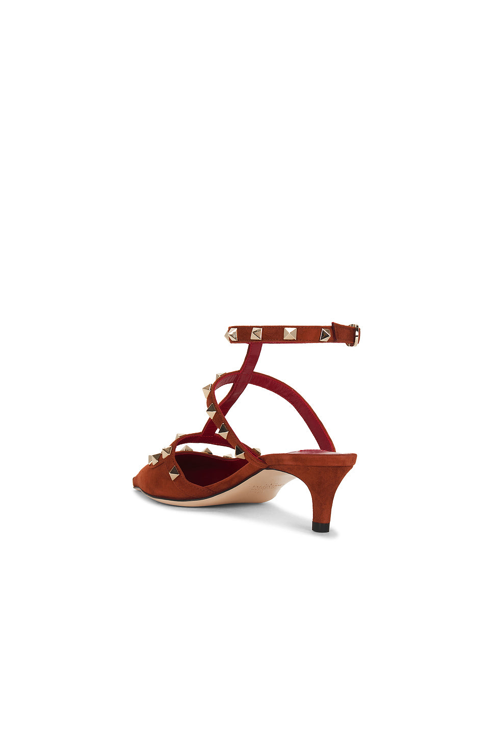 Rockstud Ankle Strap Kitten Heel
