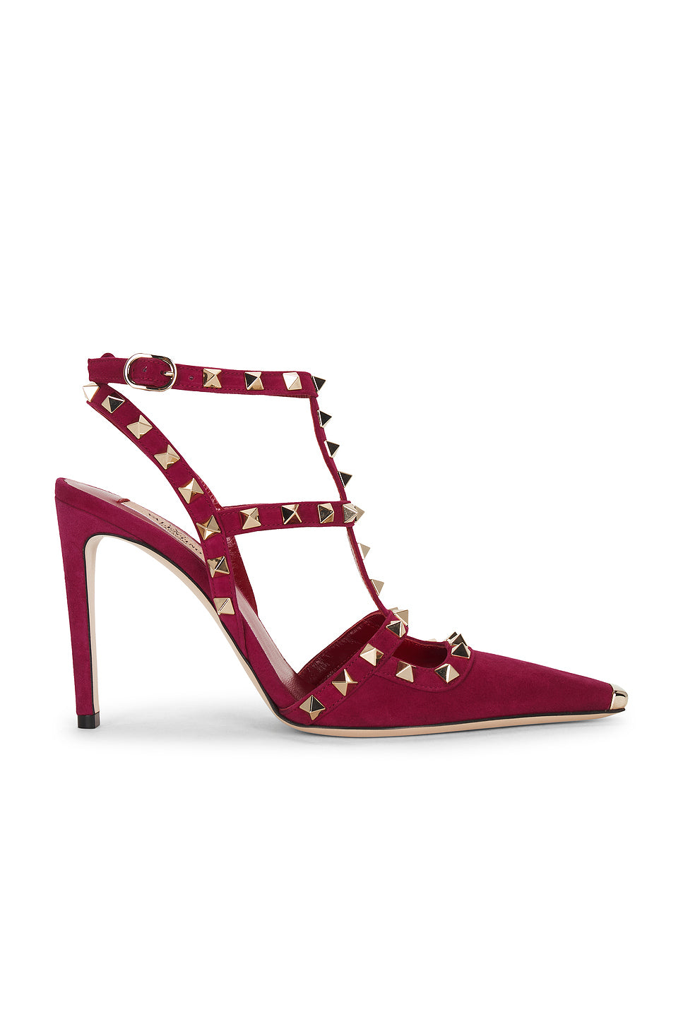 Rockstud Ankle Strap Pump