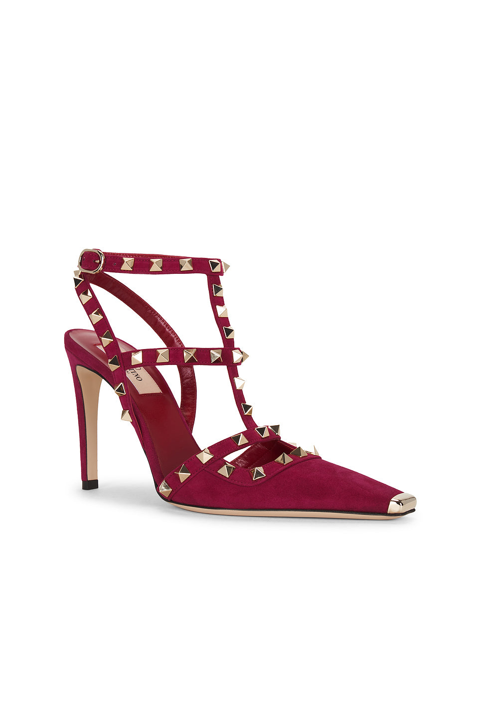 Rockstud Ankle Strap Pump