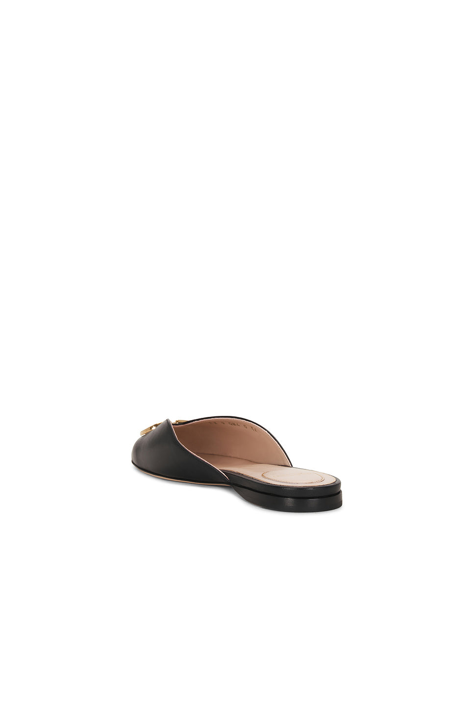 V Logo Signature Nappa Mule Flat