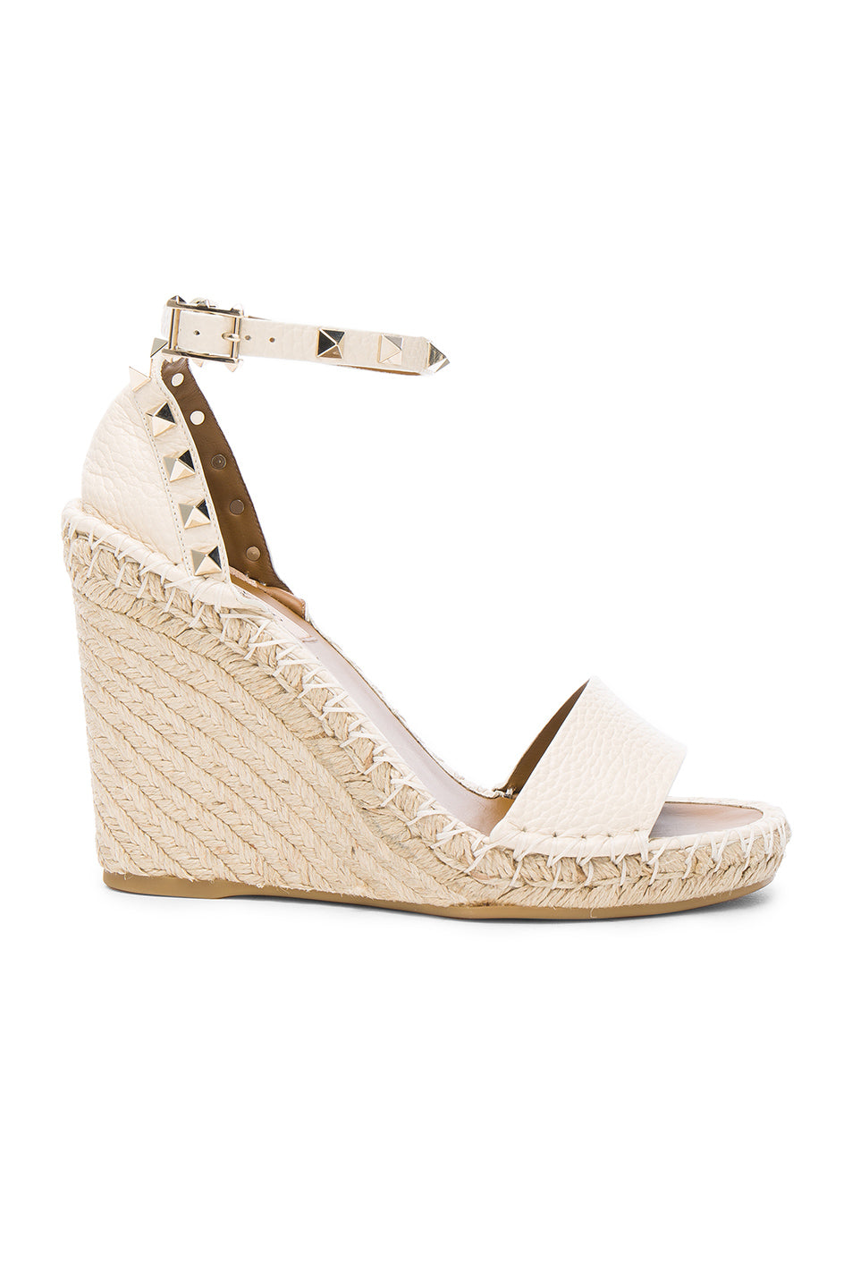 Leather Rockstud Espadrilles