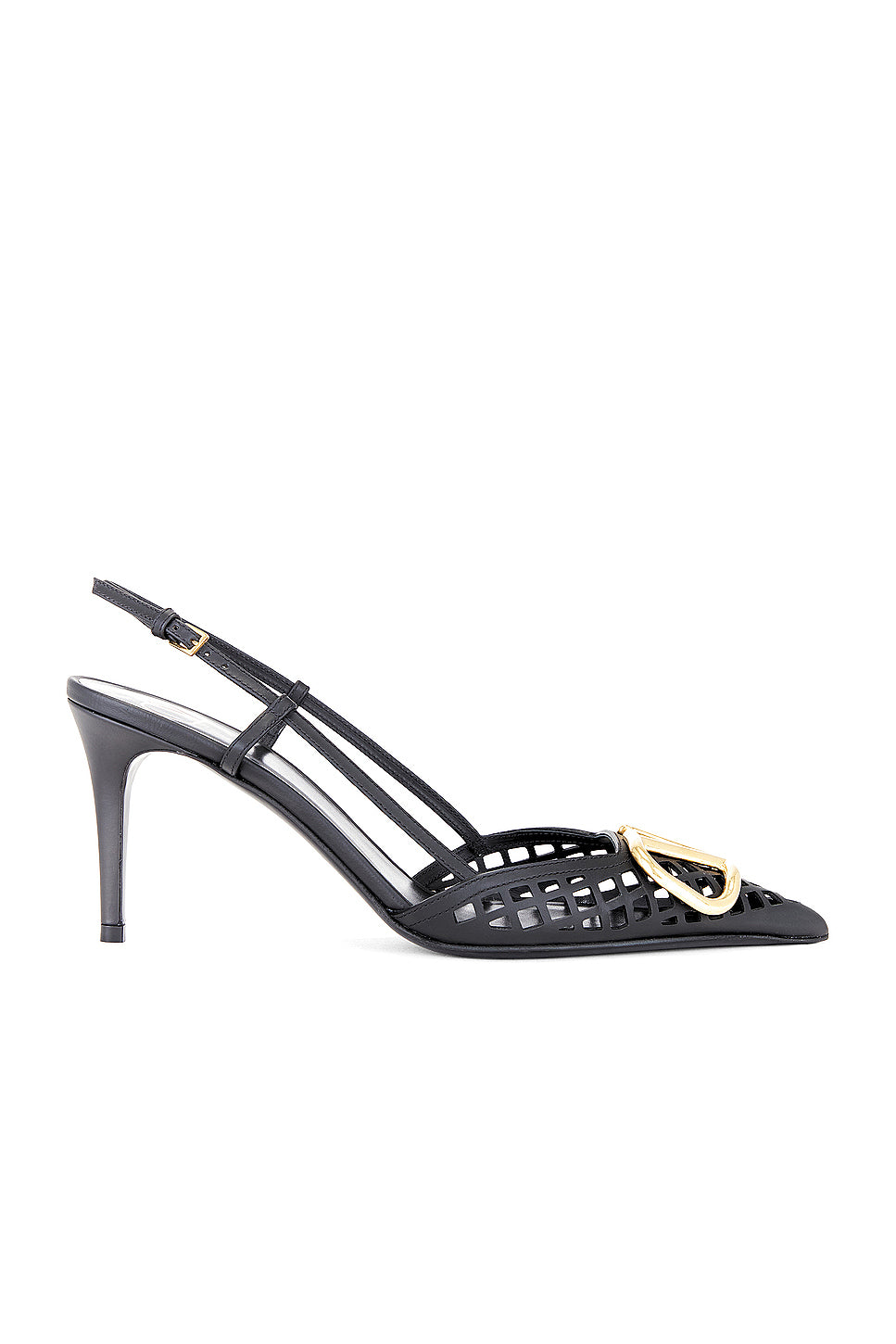 V Logo Signature Sling Back Pump