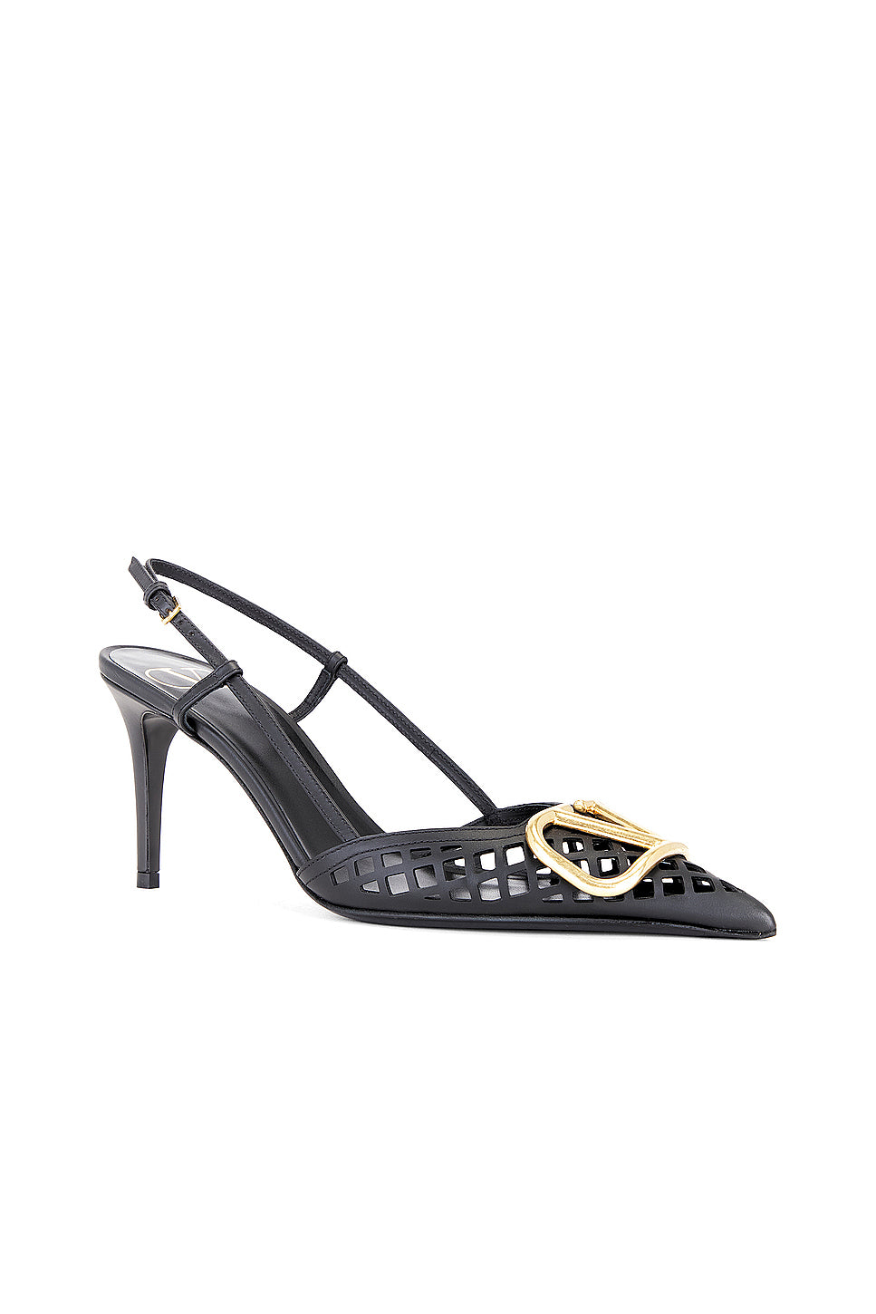 V Logo Signature Sling Back Pump