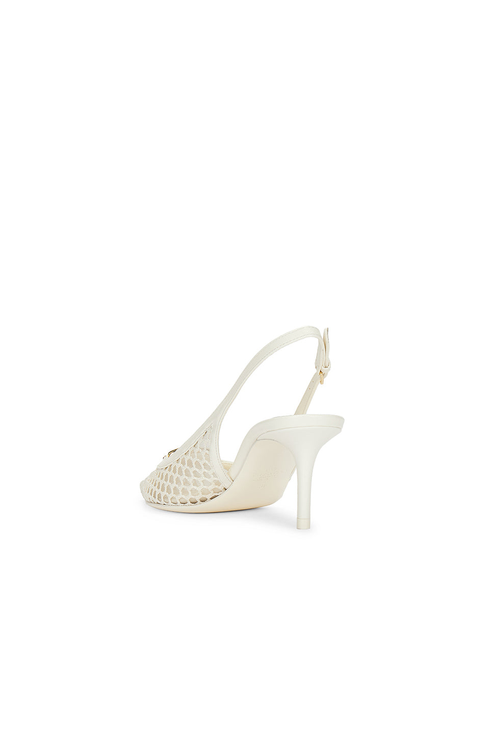 V Logo Moon Sling Back Pump