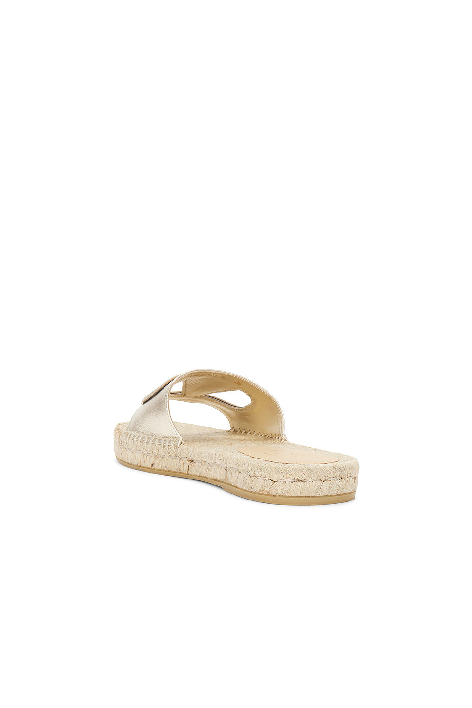 V Logo Cut Out Espadrille Slide