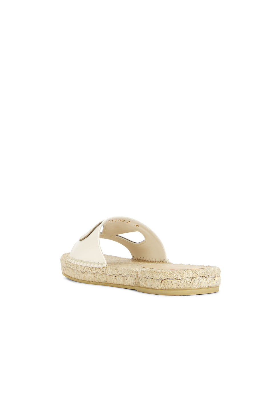 V Logo Cut Out Espadrille Slide