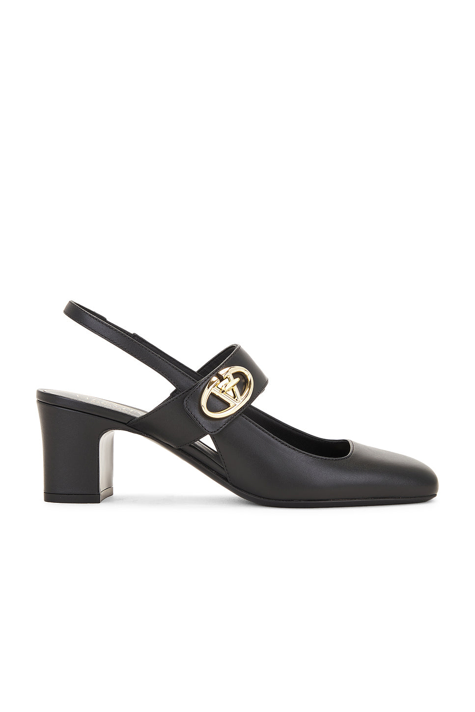 V Logo Locker Sling Back Heel