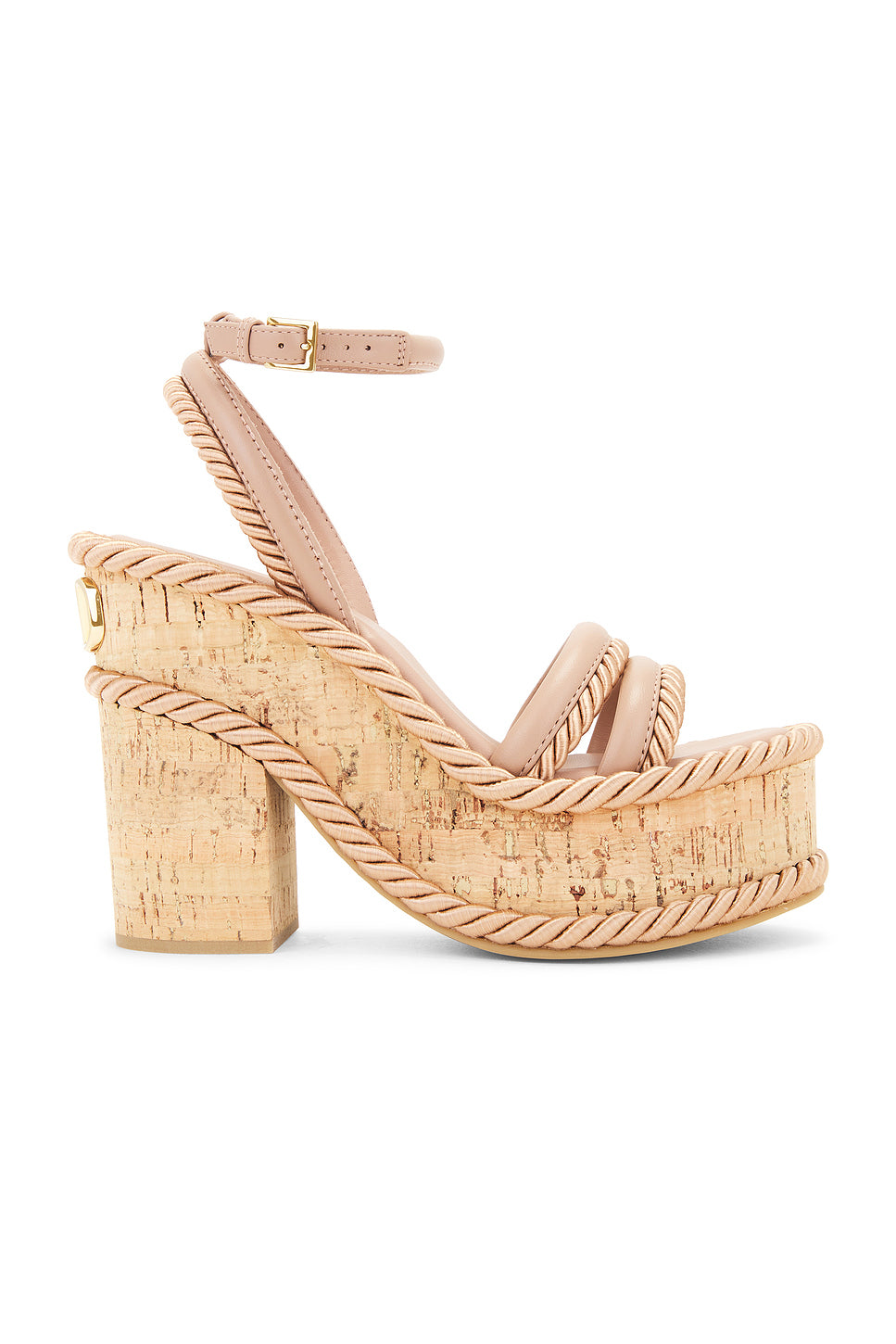 V Logo Summerblocks Espadrille Wedge Heel