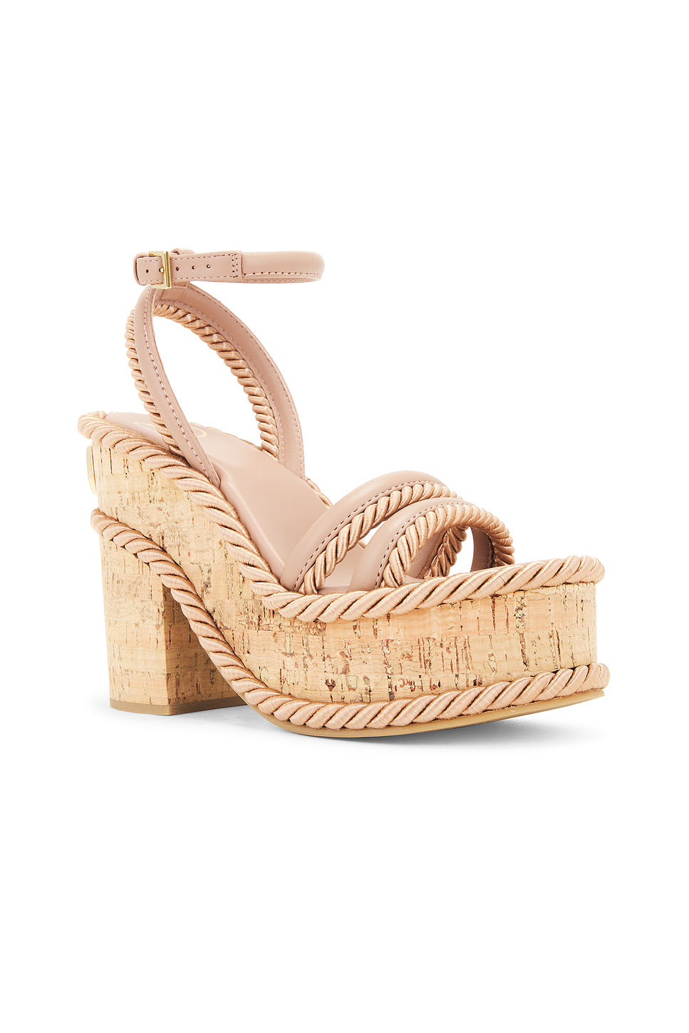 V Logo Summerblocks Espadrille Wedge Heel