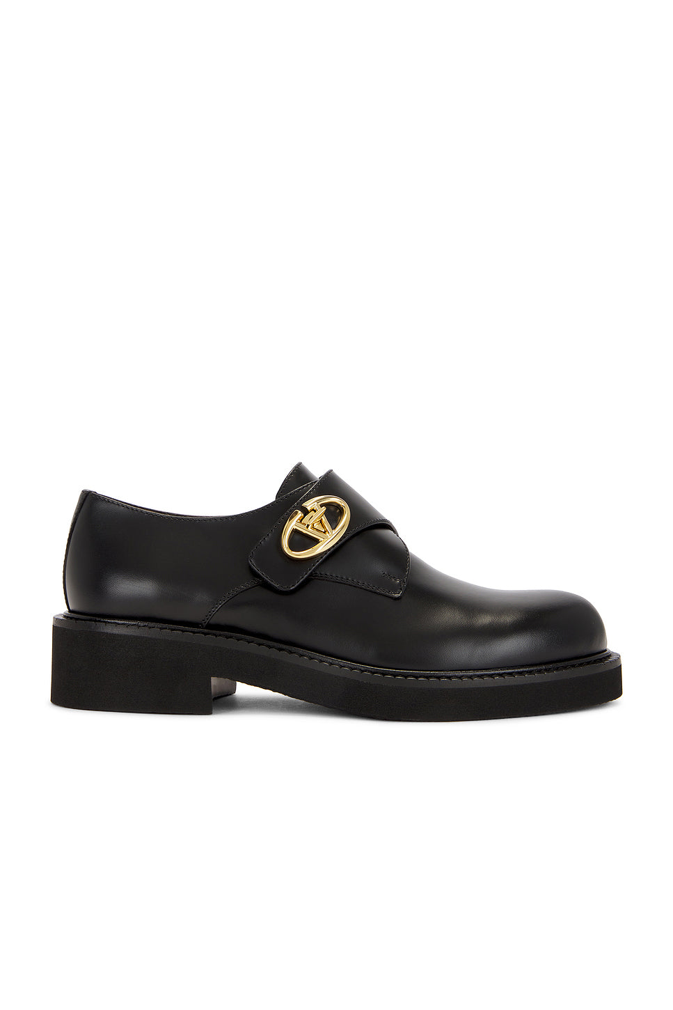 V Logo Locker Single Monk Shoe