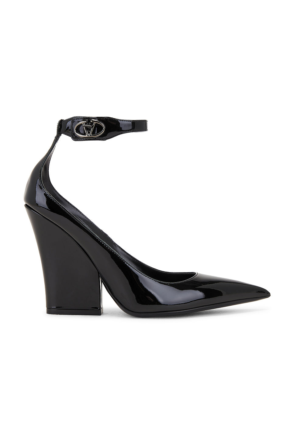 V Logo 105 Lockette Ankle Strap Pump