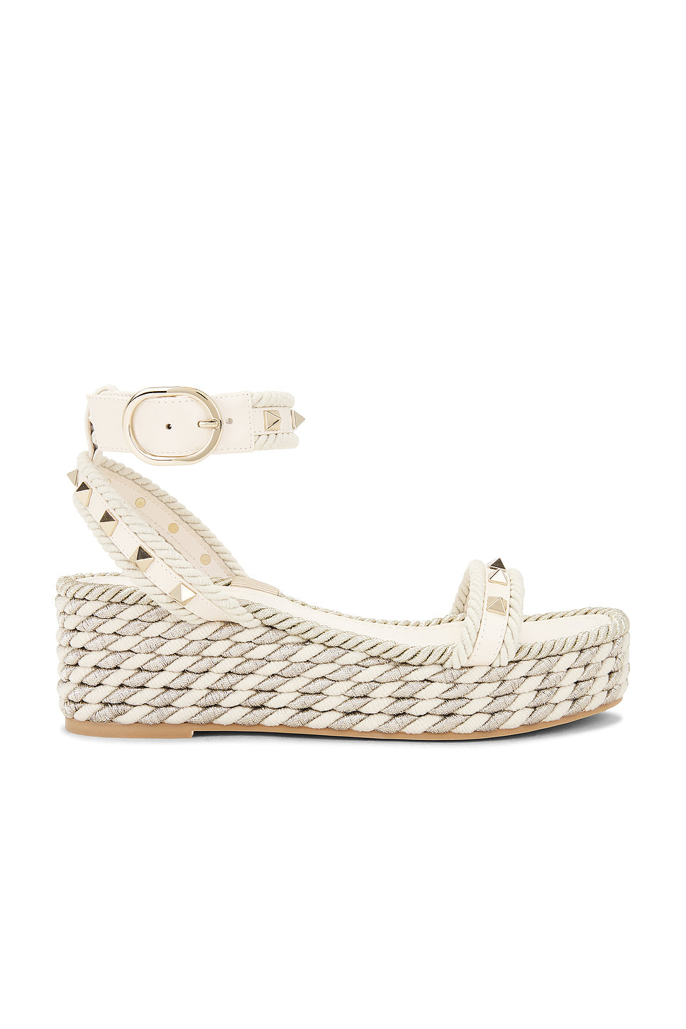 Rockstud Flatform Espadrillas