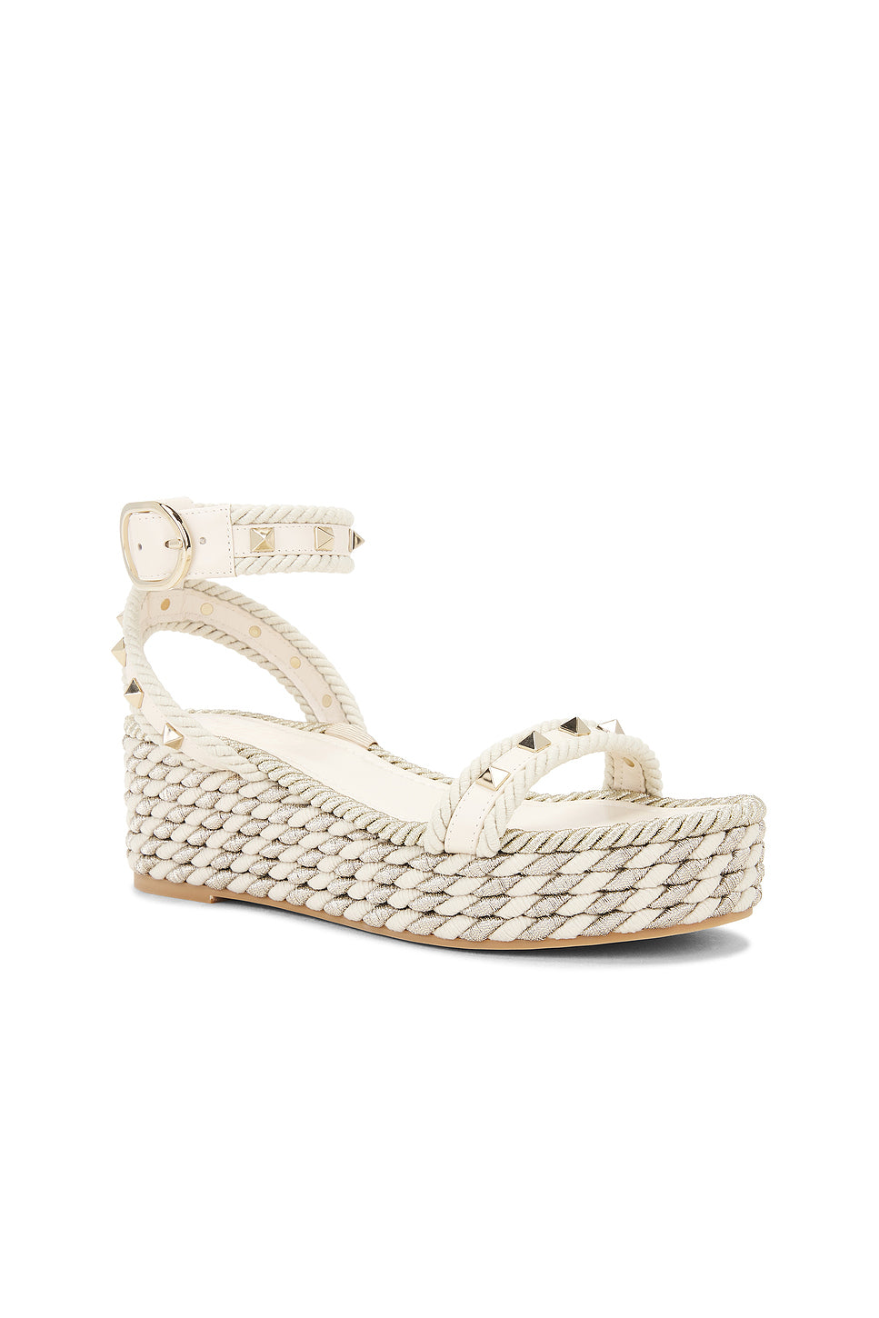 Rockstud Flatform Espadrillas