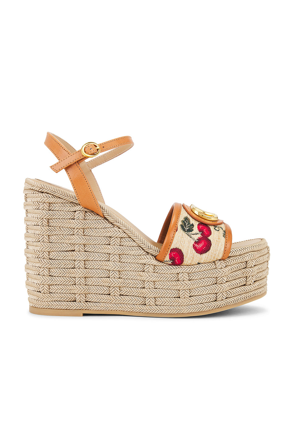 V Logo Signature Espadrilla Wedge