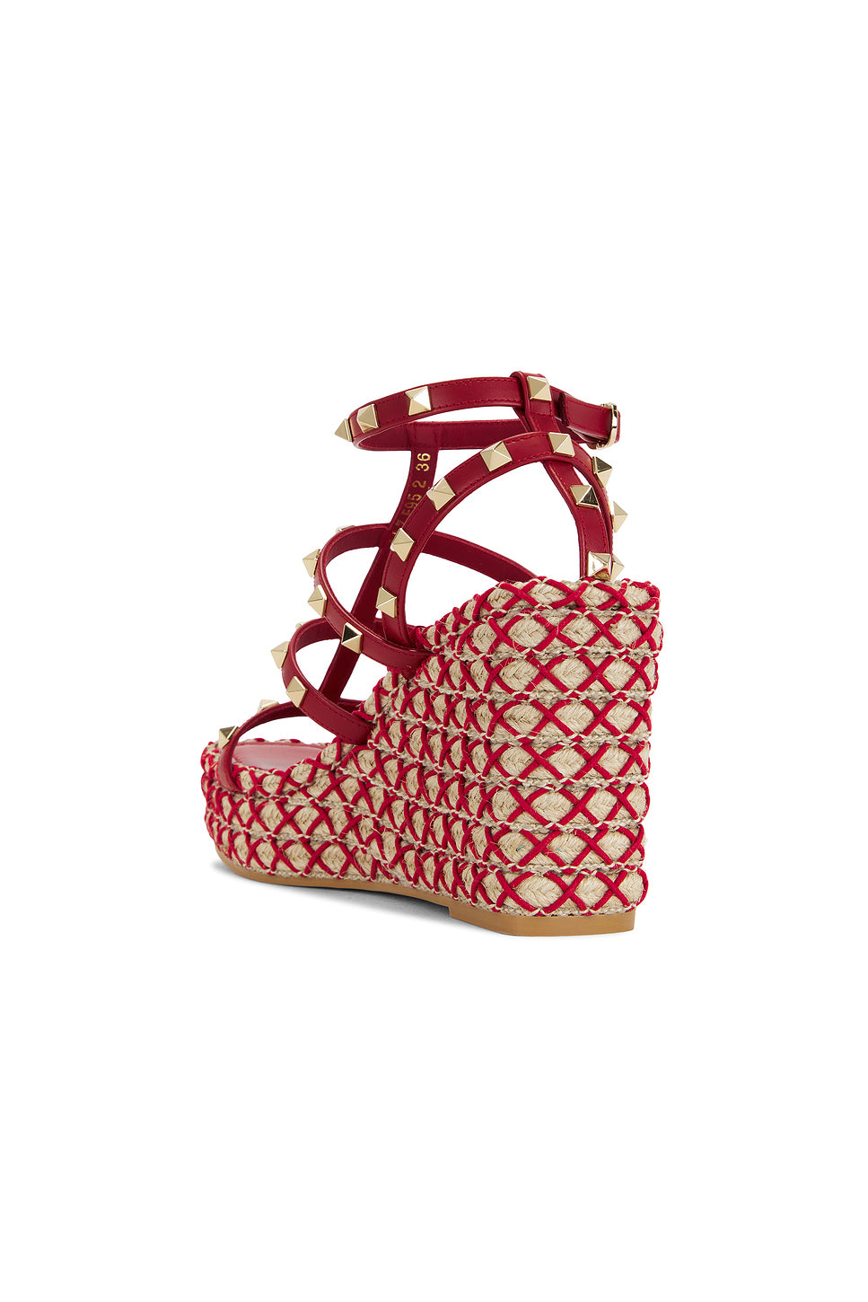 Rockstud Torchon Espadrilla Wedge