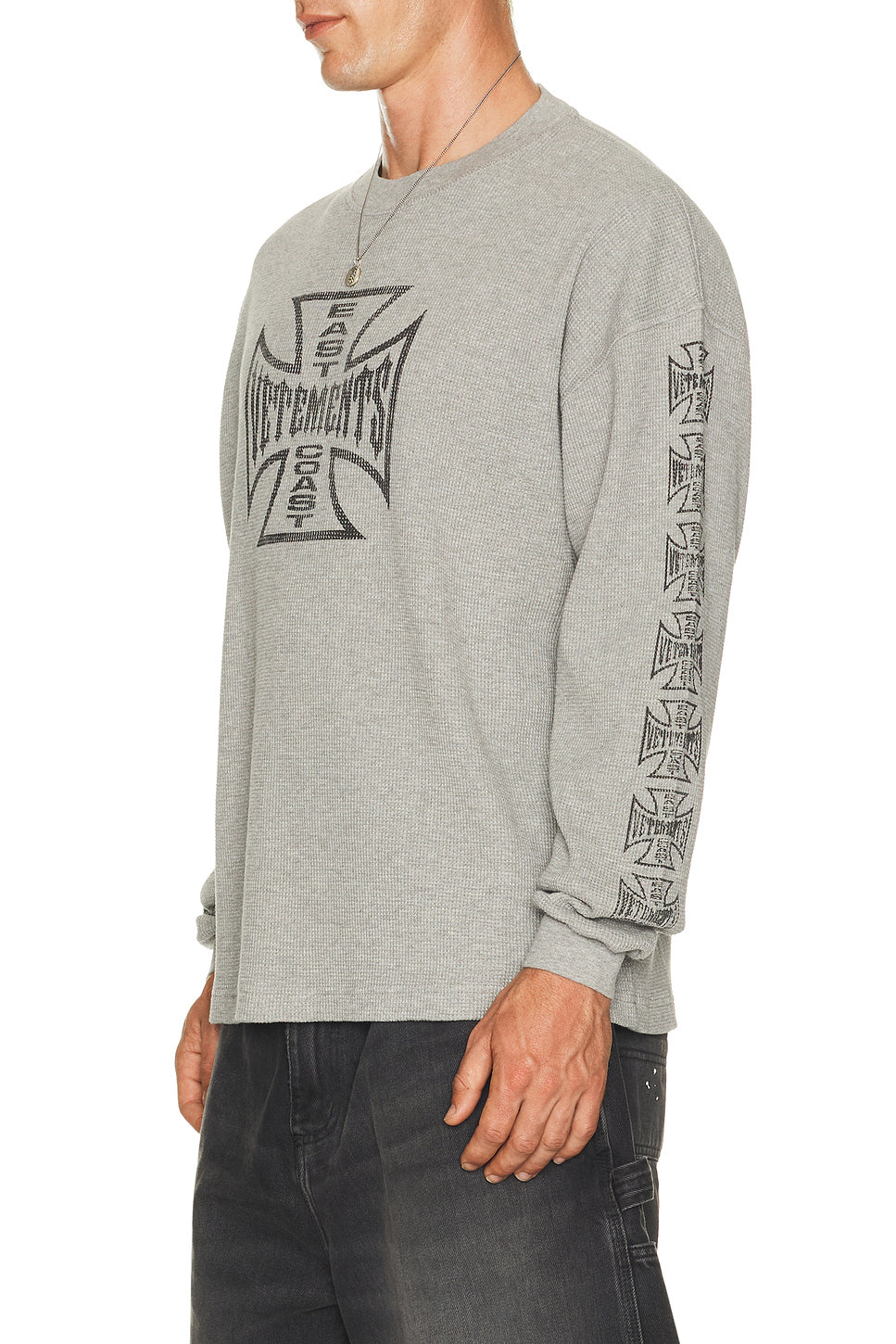 Big Biker Cross Waffle Longsleeve