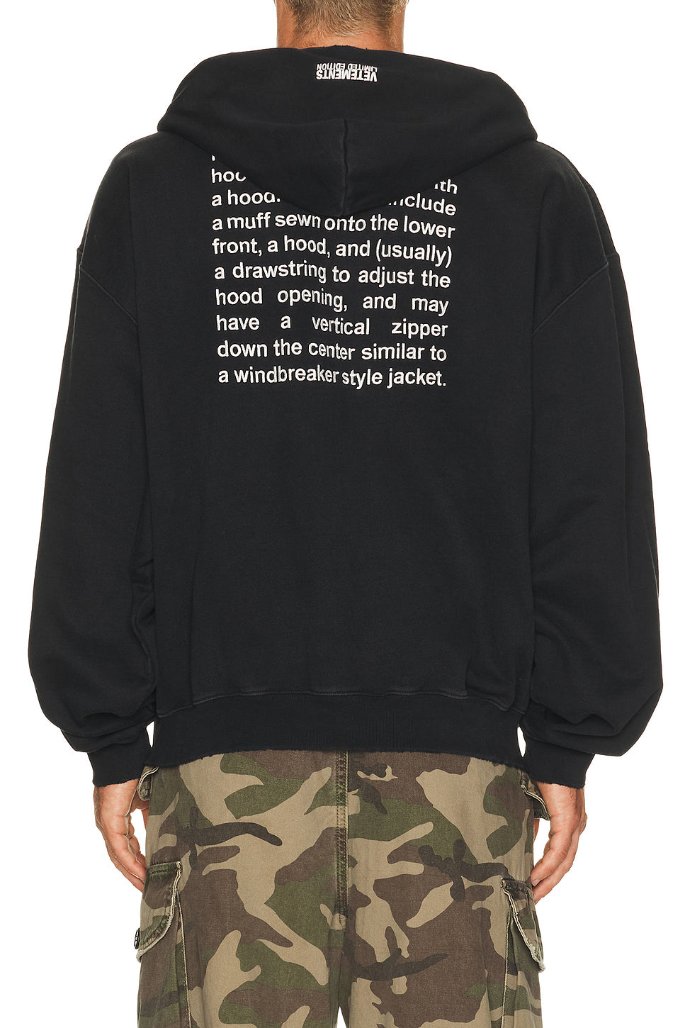 Embroidered Definition Zip-Up Hoodie