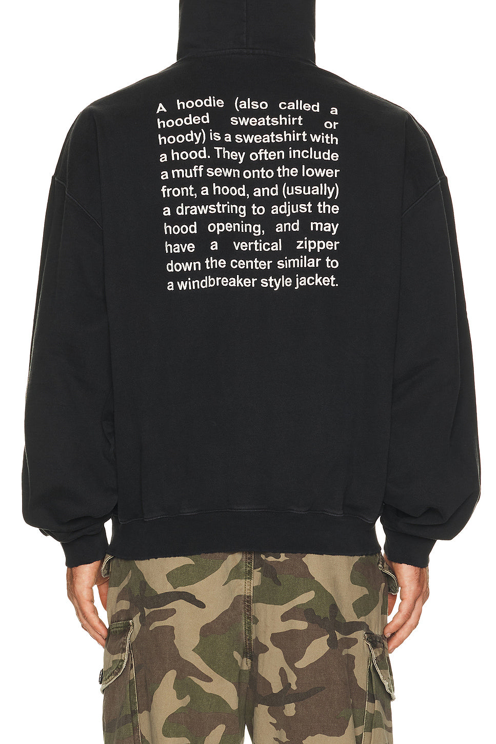 Embroidered Definition Zip-Up Hoodie