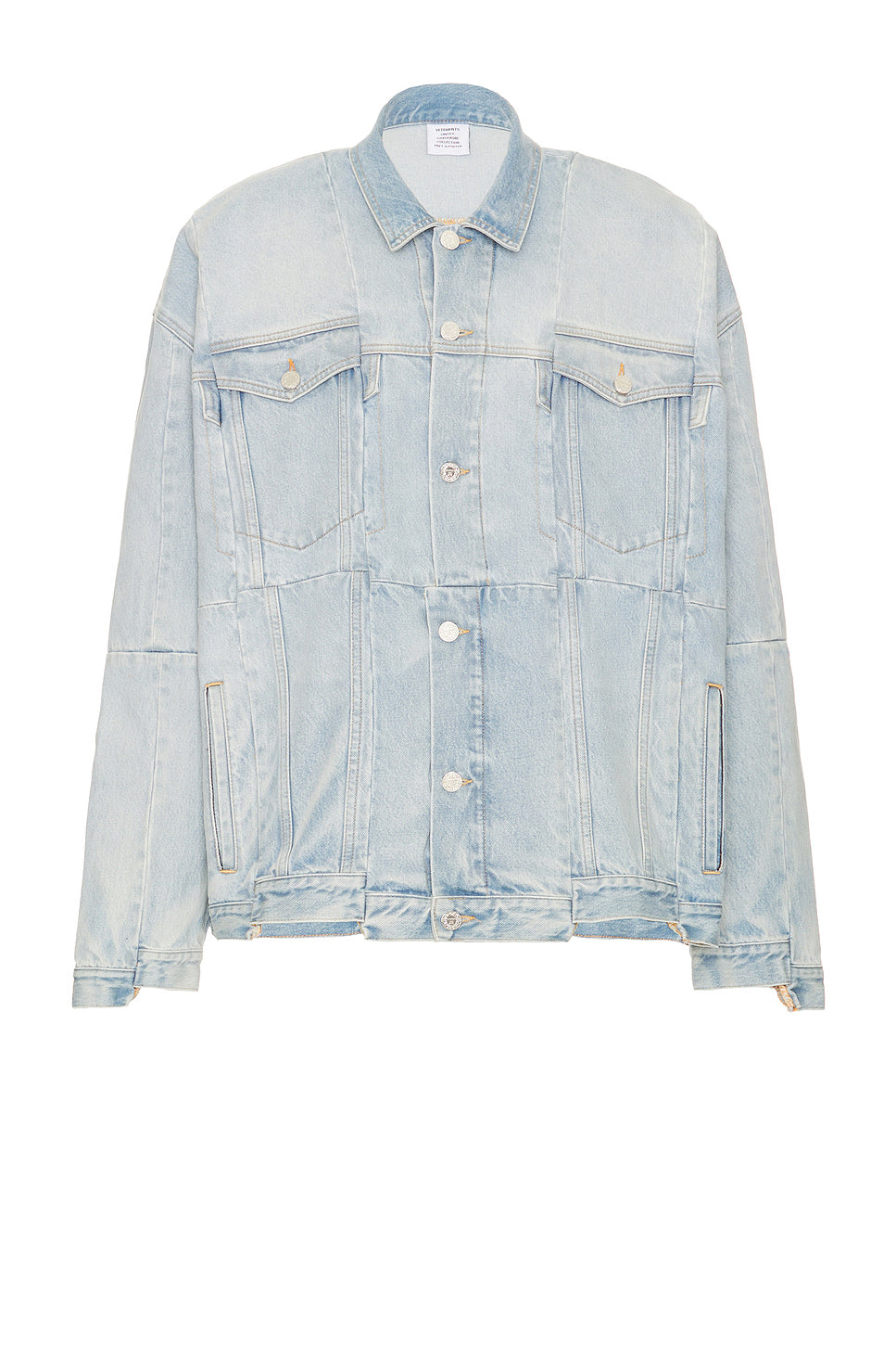 Oversized Cut-Up Deconstructed Denim Jacket