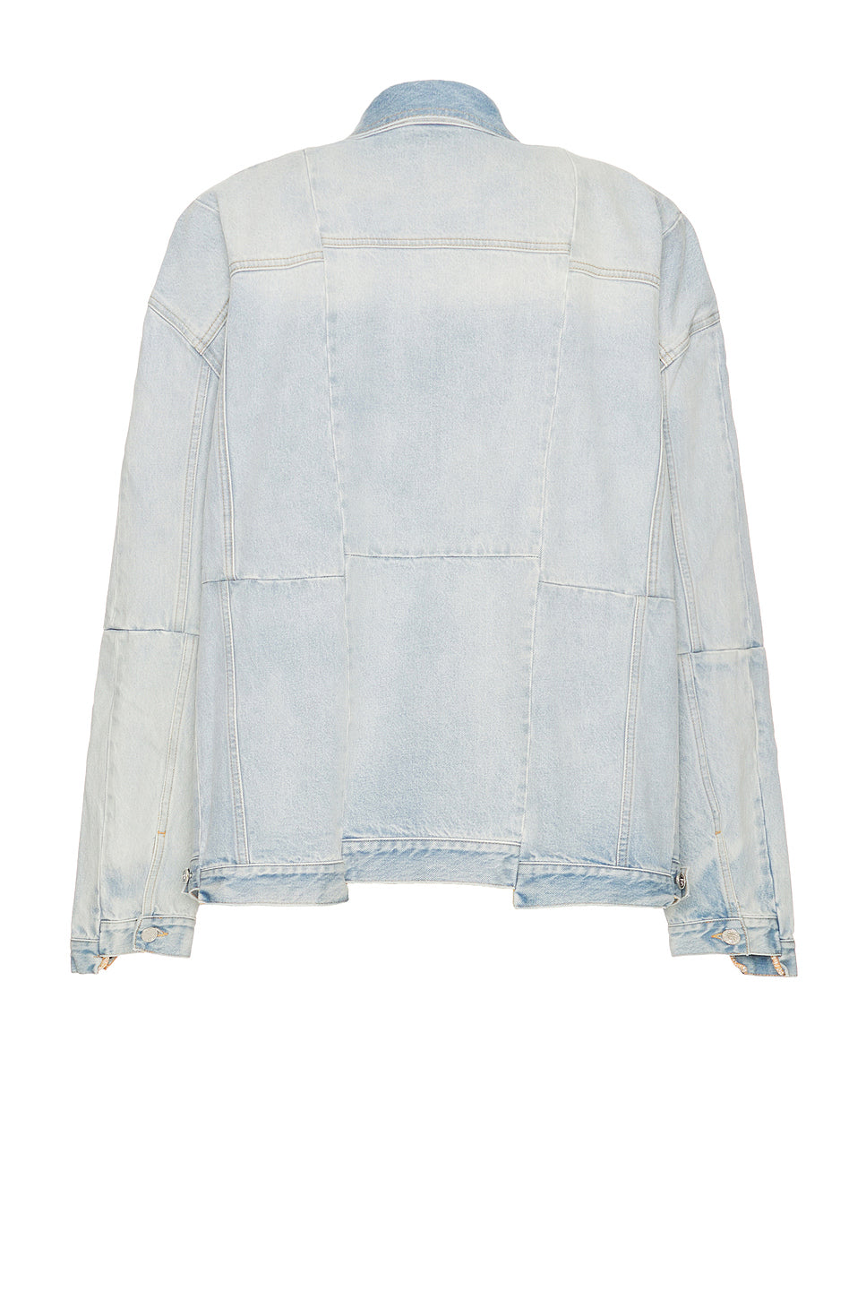 Oversized Cut-Up Deconstructed Denim Jacket