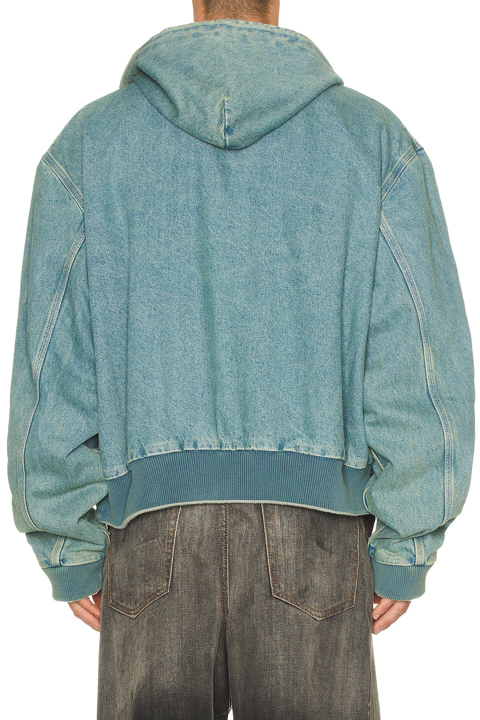 Hooded Workwear Denim Jacket