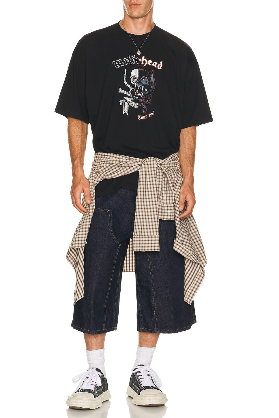 X Motorhead Double Graphic Cut-up T-shirt