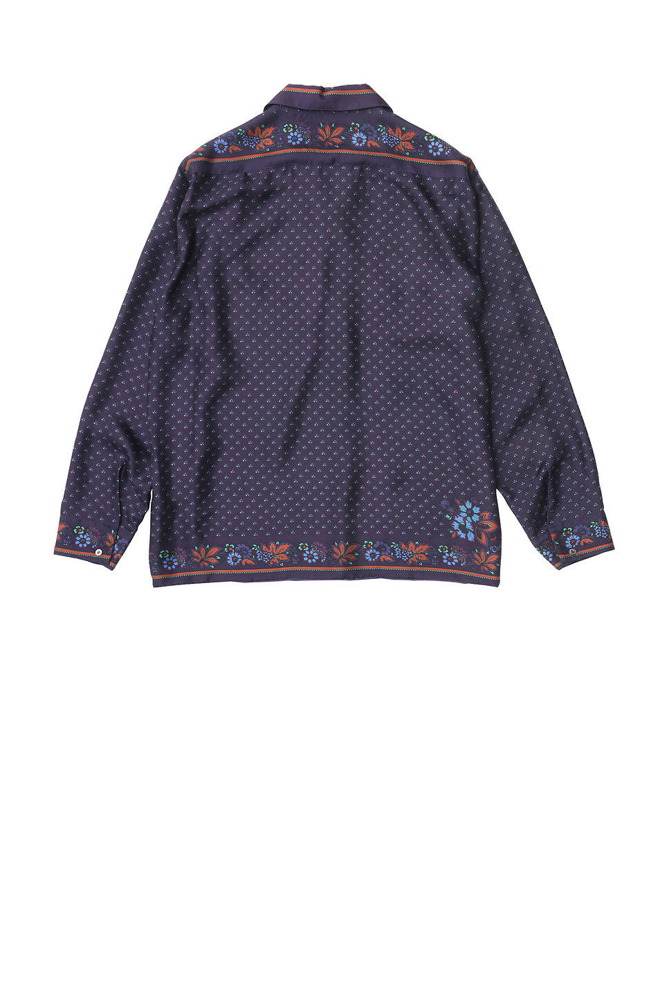 Long Sleeve Silk Scarf Shirt