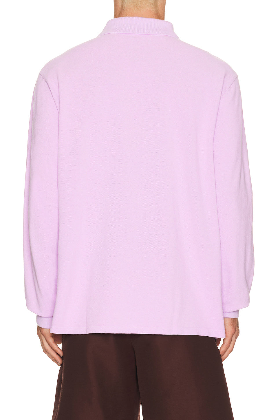 Long Sleeve Pique Polo