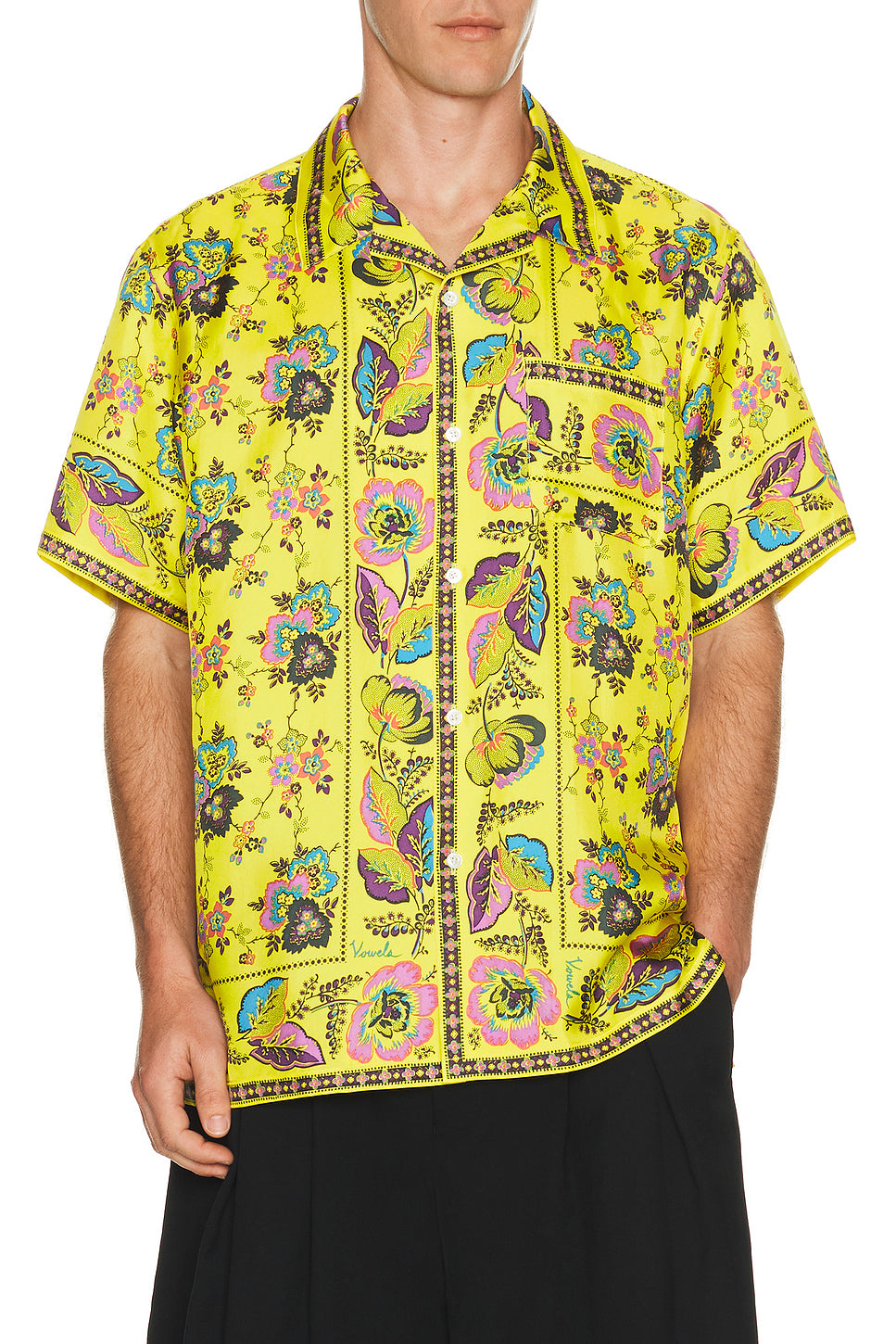 Short Sleeve Silk Shirt