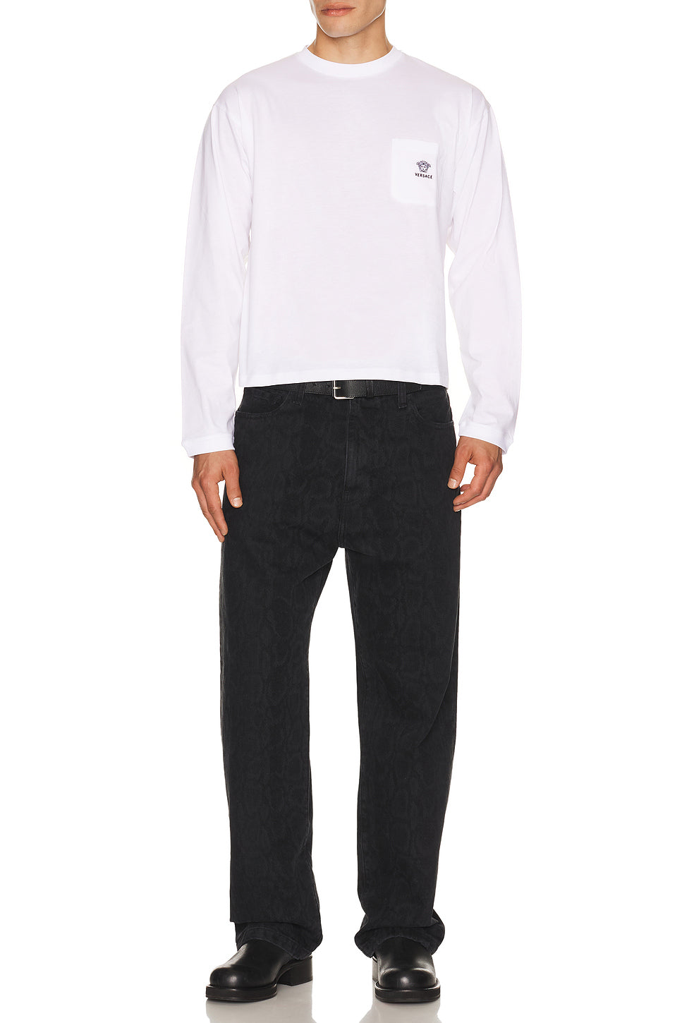 Logo Embroidery Long Sleeve T-Shirt