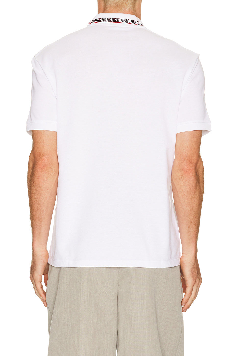 Polo Logo And Greca Embroidery