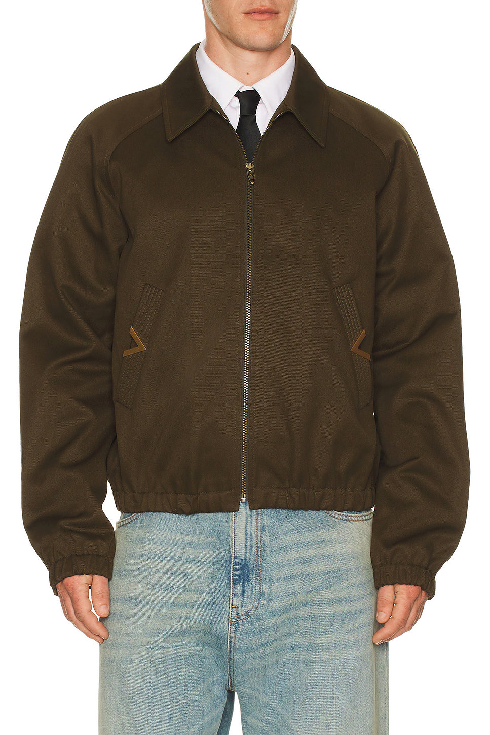Gabardine Bomber Jacket
