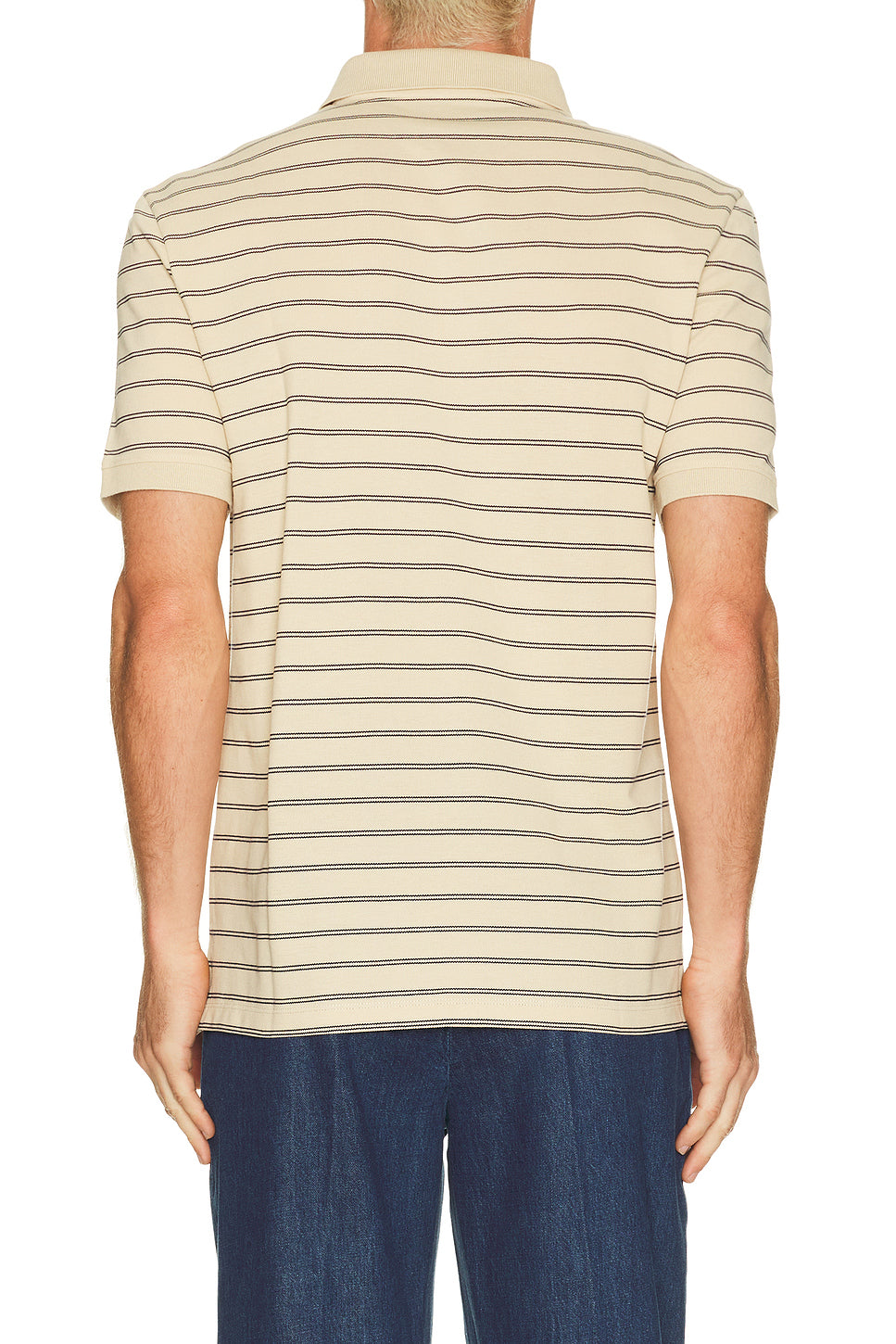 Striped Jersey Polo