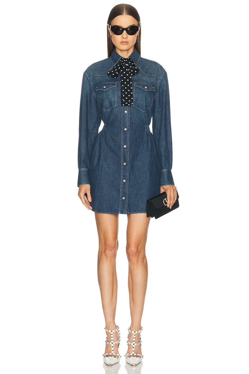 Denim Button Up Dress