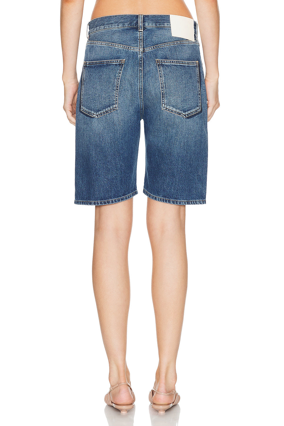 Solid Denim Short