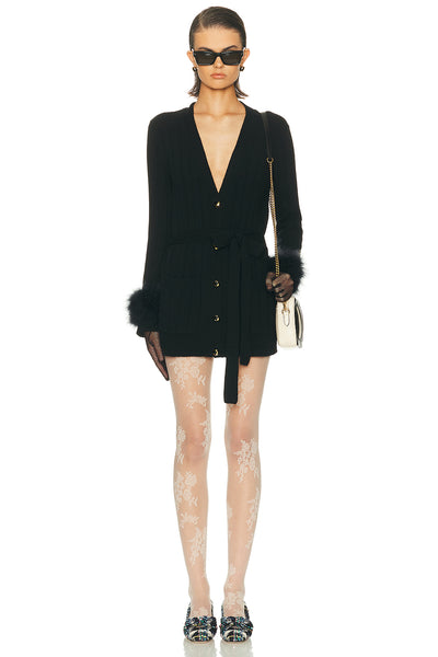 カーディガン the virgins feather cuff short cardigan Cinq à Sept Briana Feather Trim Cardigan | Nordstrom