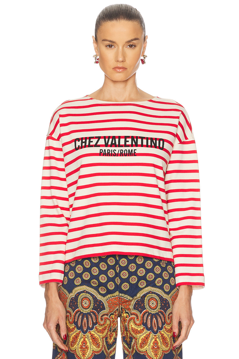 Striped Cotton T Shirt