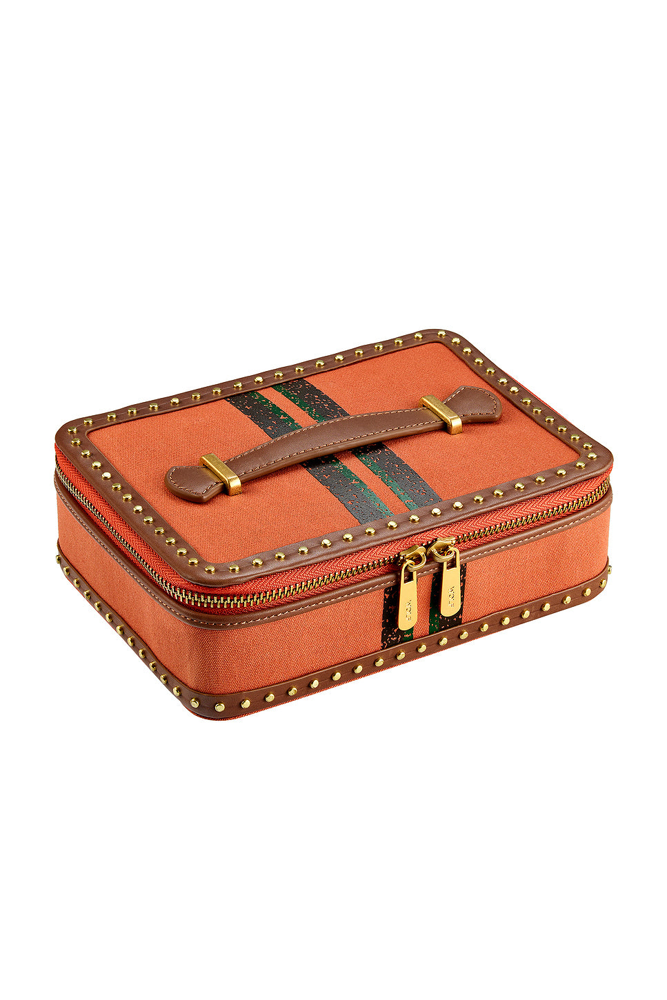 Ida Travel Zip Jewelry Case With Handle