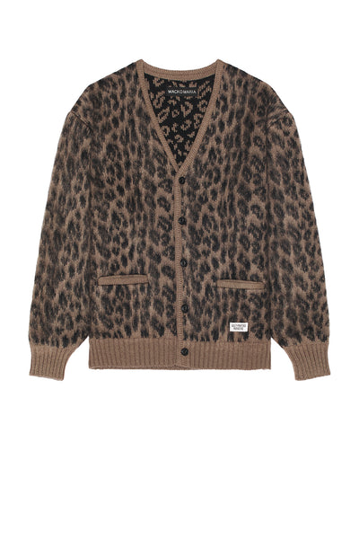 トップス LEOPARD HEAVY MOHAIR CARDIGAN Leopard Heavy Mohair Cardigan