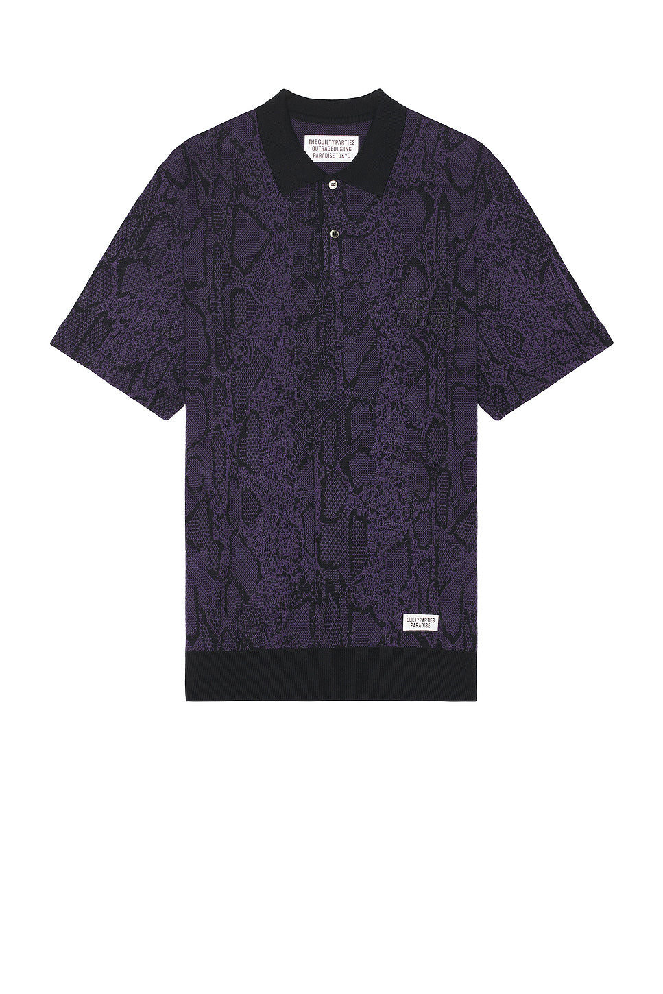 Python Knit Polo Shirt