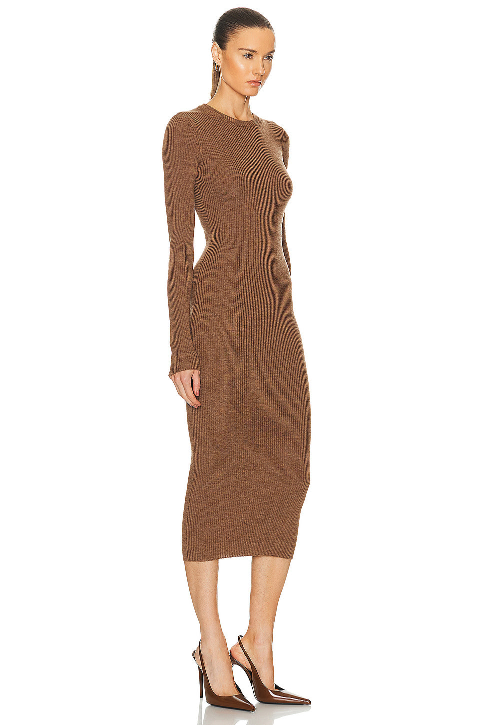 Ribbed Long Sleeve Dress