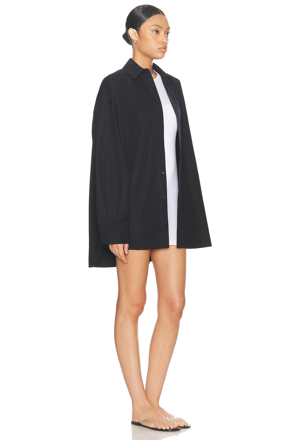 Oversized Mini Shirt Dress