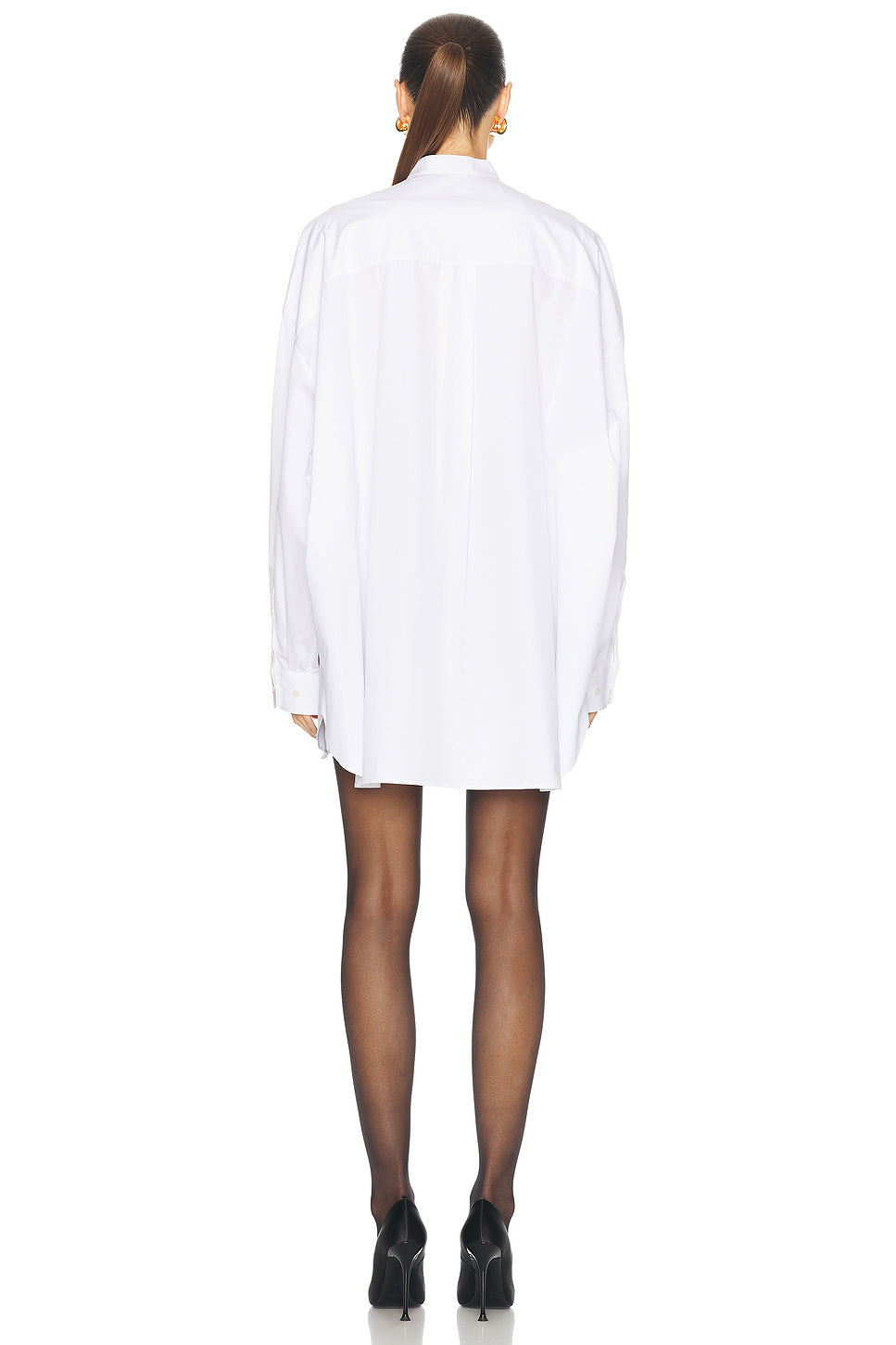 Tuxedo Mini Shirt Dress