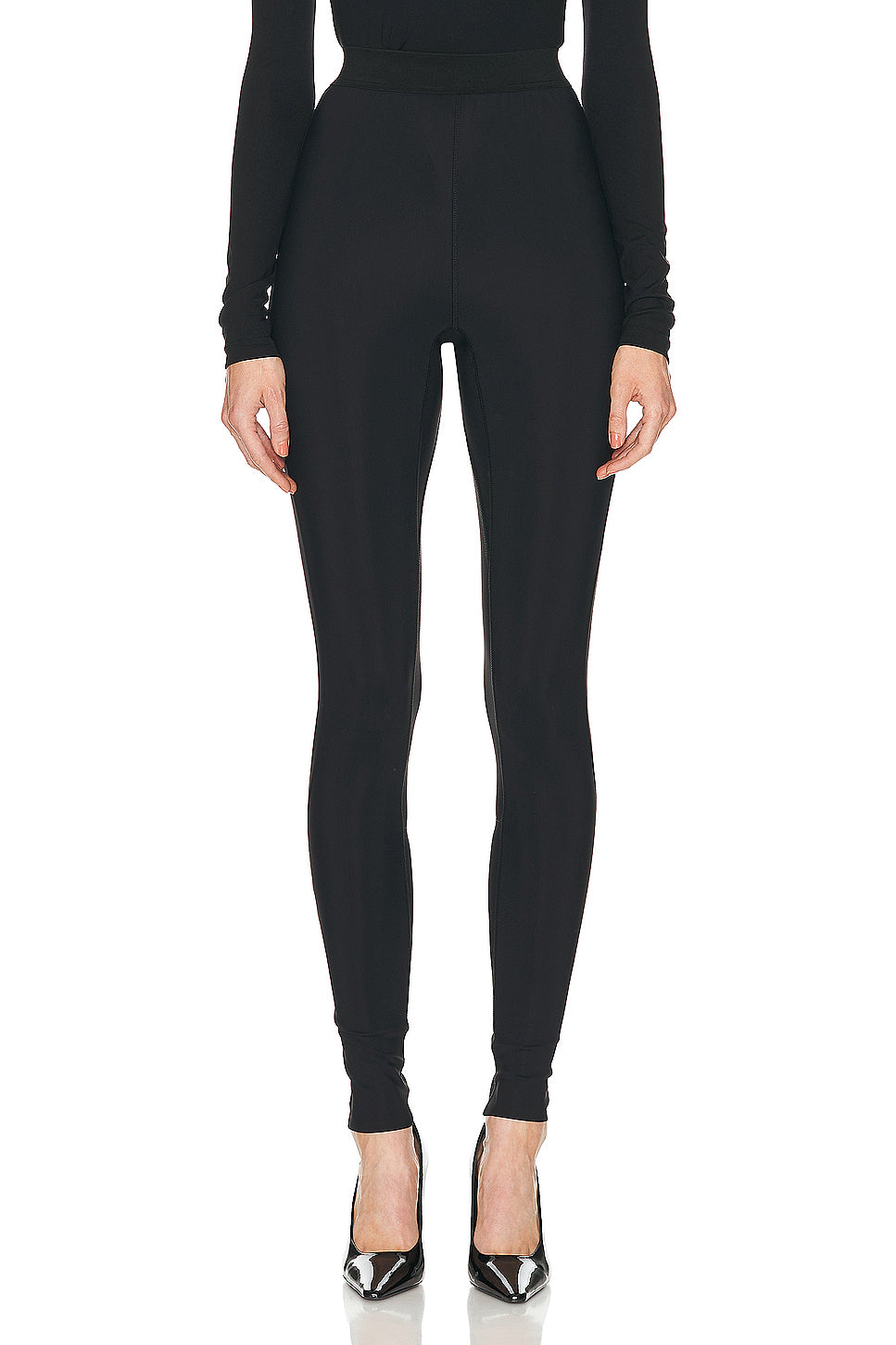 Bonded Back Zip Legging