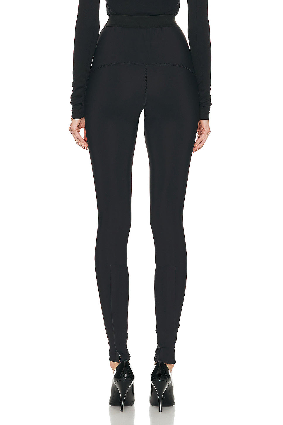 Bonded Back Zip Legging