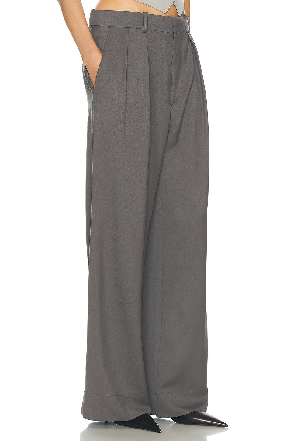 Low Rise Wide Leg Pant