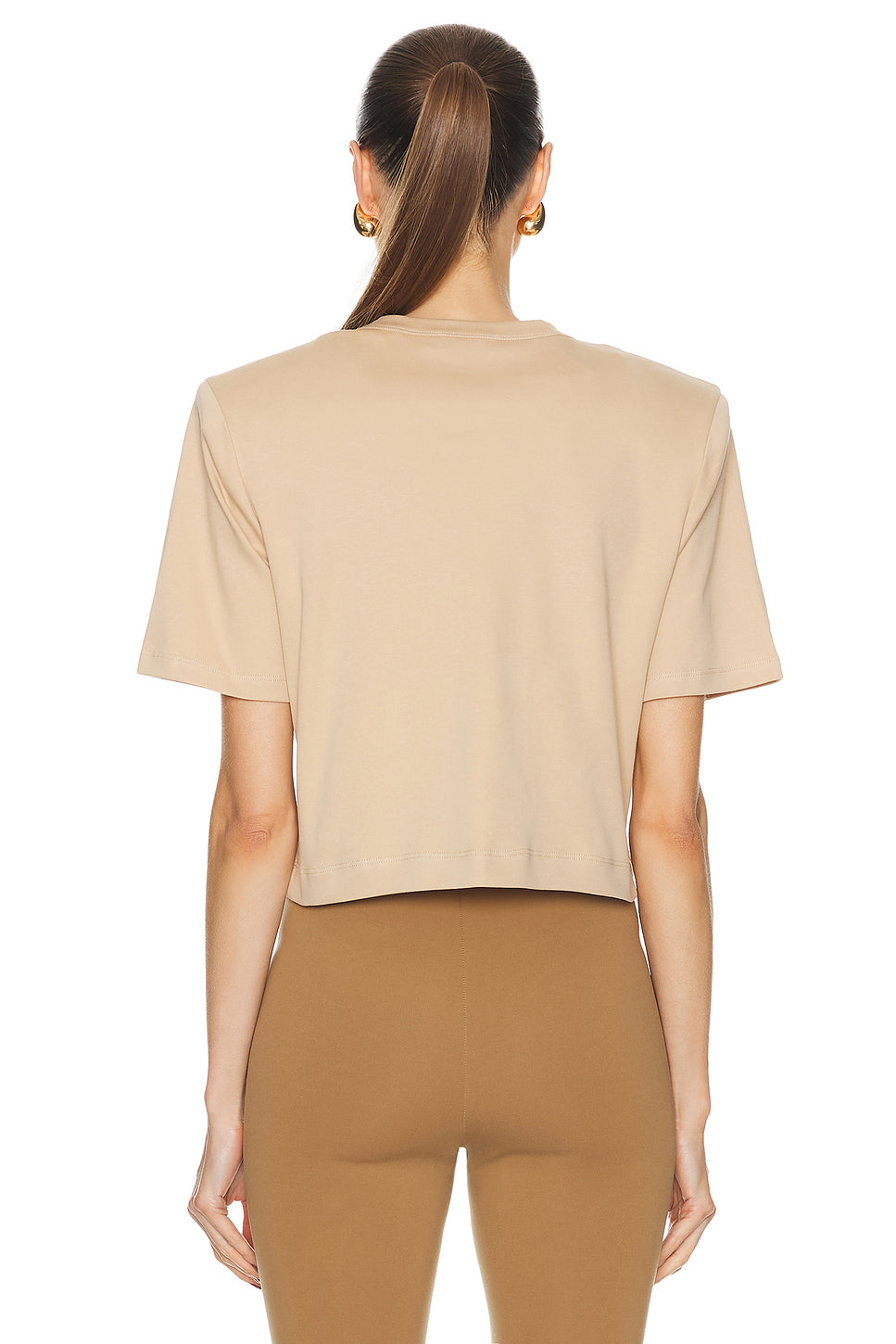 Cropped Shoulder Pad Top