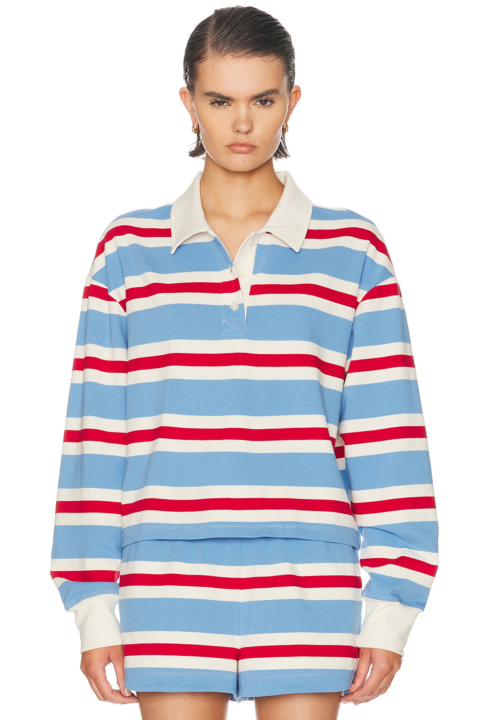 Striped Rugby Long Sleeve Tee