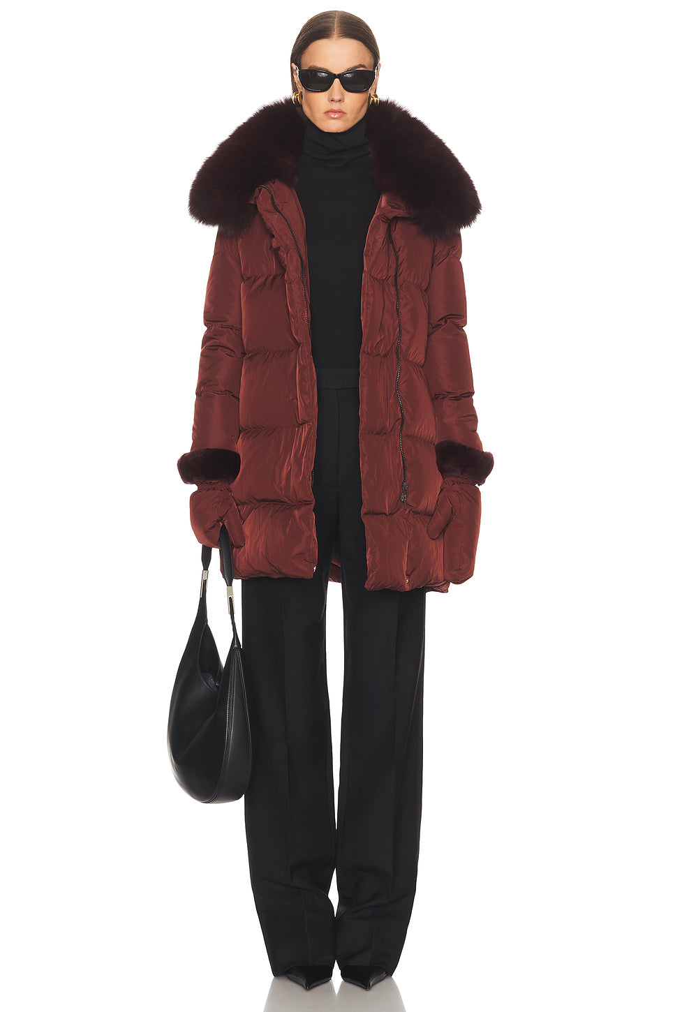 Long Belted Down Jacket
