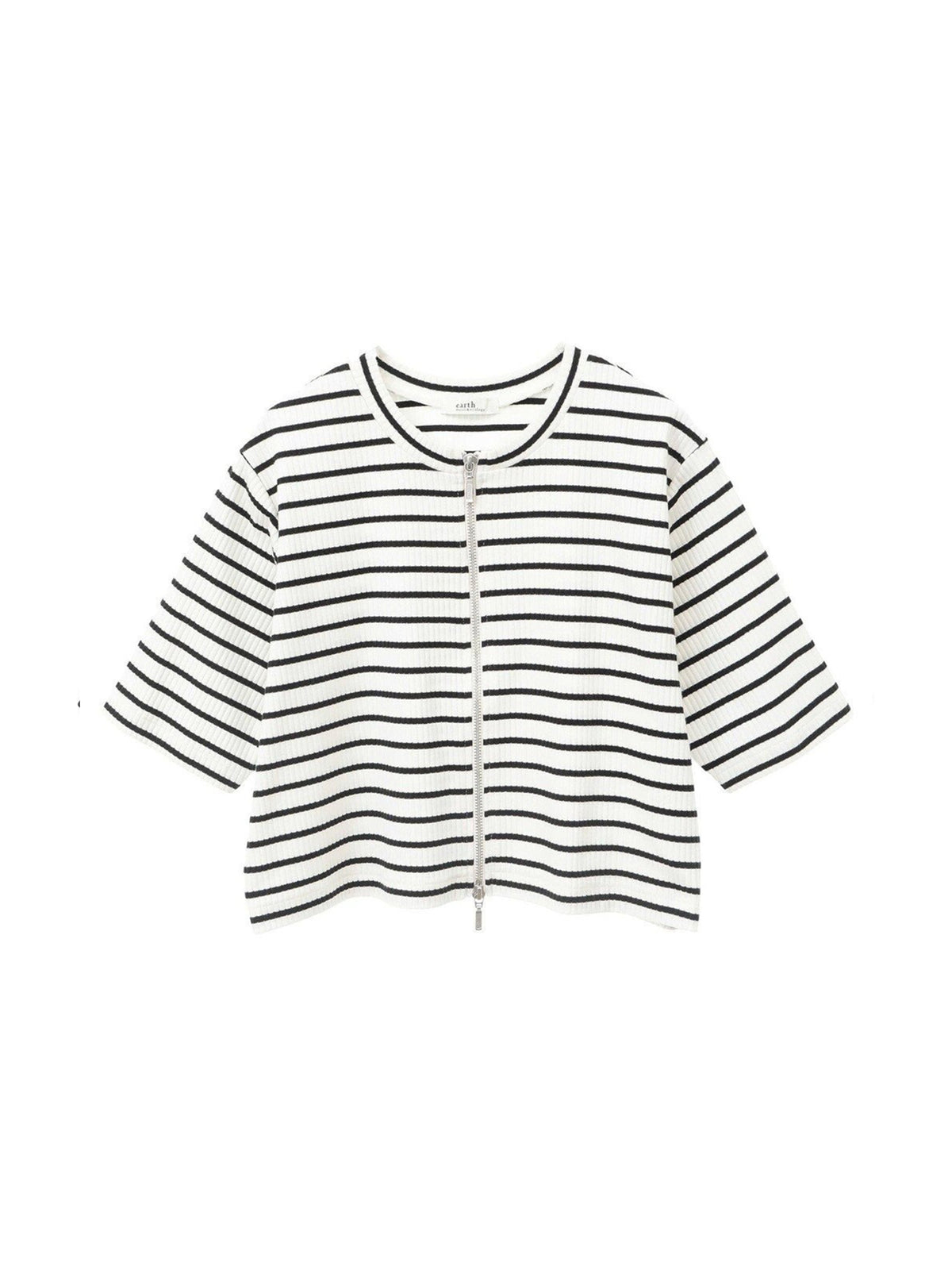 Yua Cropped Double Zip Cardigan
